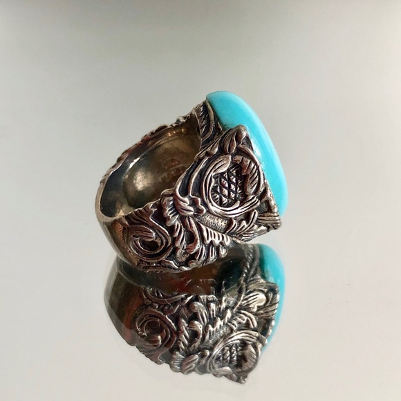 Silver Turquoise Ring - Picture 5 of 12